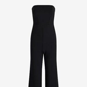 EXPRESS Womens Strapless Wide Leg Jumpsuit